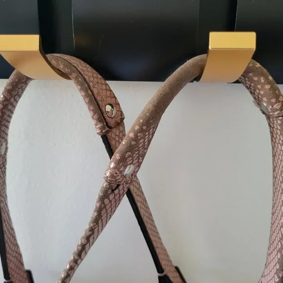 COACH Penelope Sateen Shopper Purse - Pink and Cream - Picture 5 of 8